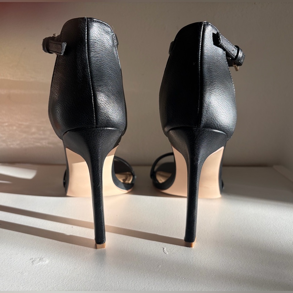 Shoe Dazzle Black Strappy Heels - Picture 3 of 4
